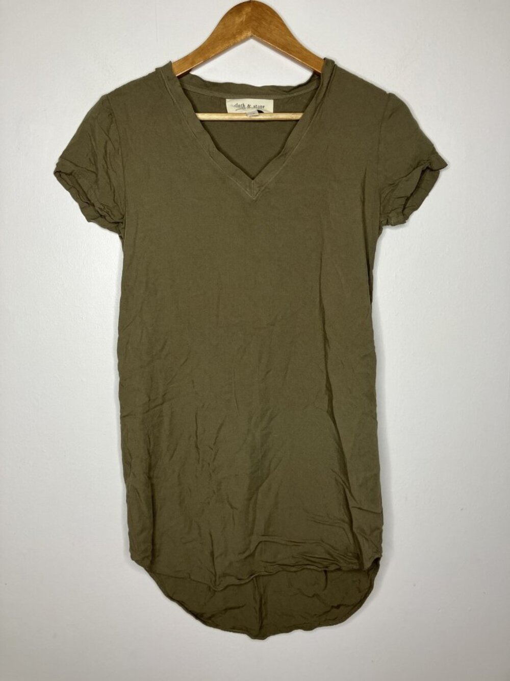 Cloth & Stone Women's Green V-Neck Dress XS
